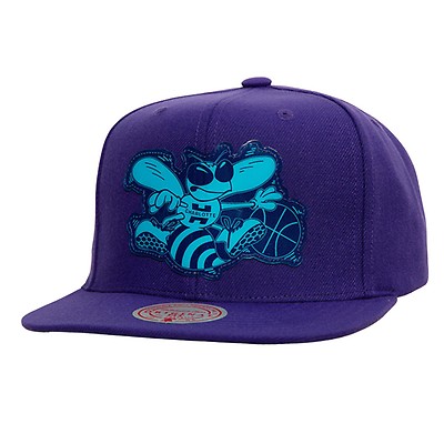 Charlotte Hornets Acid Wash Blue Snapback - Mitchell & Ness cap