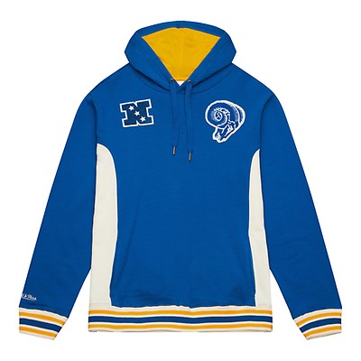 Mitchell & Ness Royal Los Angeles Rams Washed Short Sleeve Pullover Hoodie  in Blue for Men