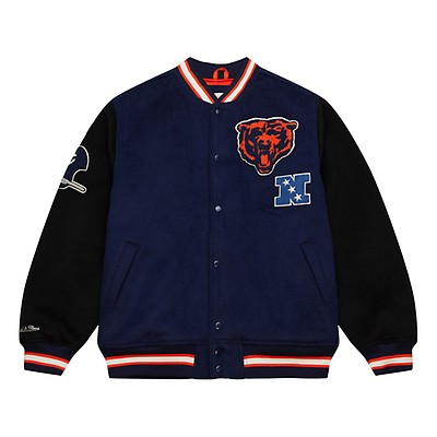 Chicago Bears Mitchell & Ness Head Coach Hoodie - Navy - Mens