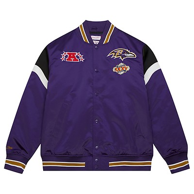 Varsity Baltimore Ravens Purple Satin Jacket