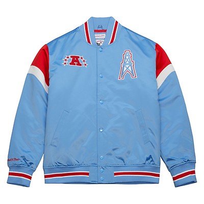 Houston Oilers Mitchell & Ness All Over 2.0 Pullover Sweatshirt - Light Blue