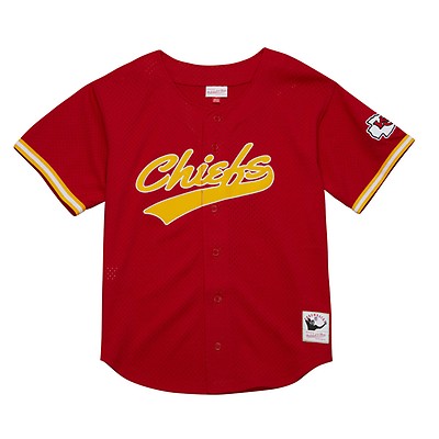 Mitchell & Ness on The Clock Mesh Button Front Kansas City Chiefs