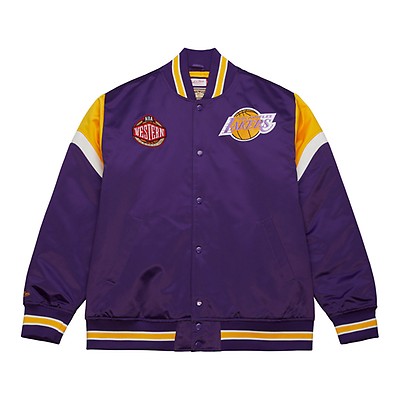 Mitchell & Ness M&N Lightweight Satin Jacket - Los Angeles Lakers Gold