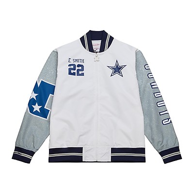 Mitchell & Ness Dallas Cowboys NFL Heavyweight Satin Jacket in Navy, Men's at Urban Outfitters