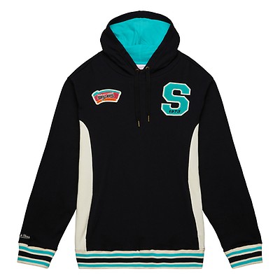 Mitchell & Ness Men's San Antonio Spurs Coach Pullover Hoodie - Teal - S