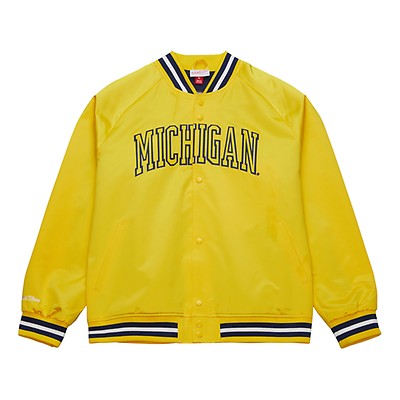 Jordan university of michigan football clearance navy sideline flash heavyweight jacket