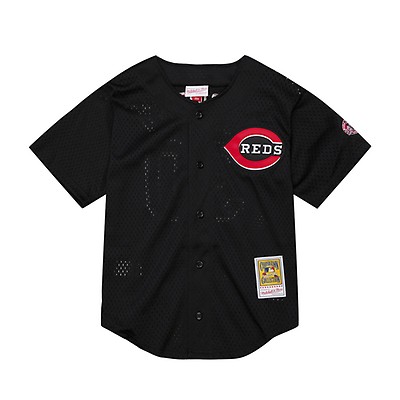 Men's Mitchell & Ness Cincinnati Reds MLB Ken Griffey Jr. 2000 Button Front  Baseball Jersey