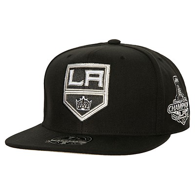 Los Angeles Kings VINTAGE SCRIPT SHOOTOUT Grey Fitted Hat by Zeph