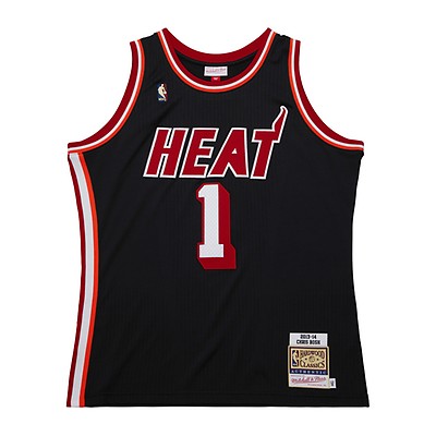 Mitchell & Ness Youth Miami Heat Dwyane Wade #3 Red Swingman Jersey, Boys', Small