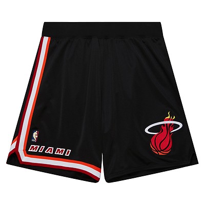 Men's Mitchell & Ness Chris Bosh Black/Red Miami Heat Hardwood Classics 2011-12 Split Swingman Jersey
