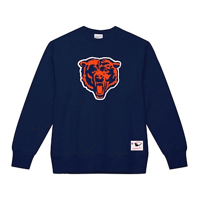 Men's Chicago Cubs Mitchell & Ness Light Blue Cooperstown Collection Logo  Slub Long Sleeve T-Shirt