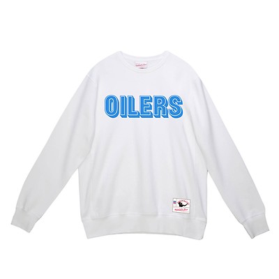 Mitchell & Ness Tennessee Titans Oilers Long Sleeve Hooded T-Shirt / Large