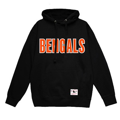 NFL CINCINNATI BENGALS CLASSIC MEN'S PO HOODIE (BLACK)