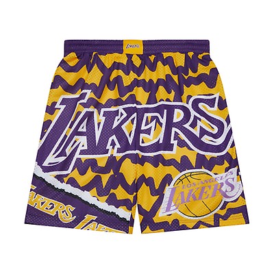 Lakers big hot sale logo shorts