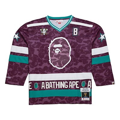 Bape x M&N Jersey New York Rangers - Shop Mitchell & Ness Shirts