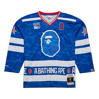 Bape x Mu0026N Jersey New York Rangers - Shop Mitchell u0026 Ness Shirts and  Apparel Mitchell u0026 Ness Nostalgia Co.