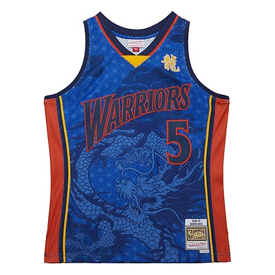 Commander Mitchell & Ness NBA Swingman Road Jersey Warriors 09