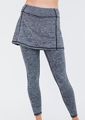 Short Lycra® Sport Skirt With Attached 27" Leggings