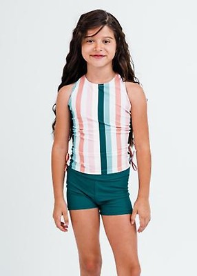 Girl's Abby Swim Top With Swim Shorts