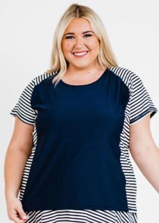 Plus Size Loose Fit Adele Swim Top