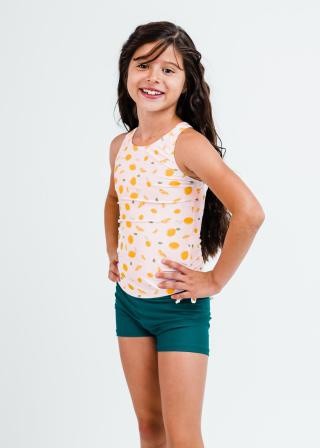 Girl's Abby Swim Top With Swim Shorts