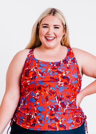 Plus Size Maya Swim Top With Removable Cups