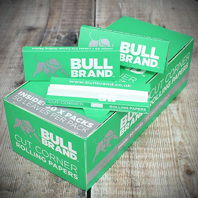 4X100 Bull Brand Menthol Filter Tips Rolling Smoking Fusion Cool Filters UK 