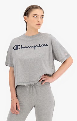 Script Logo Cropped Boxy T-Shirt | Champion Official