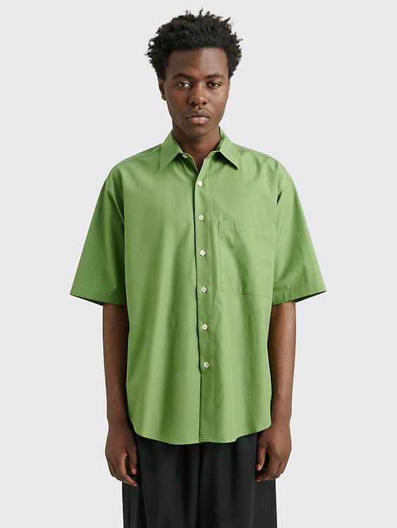 Très Bien - Auralee Washed Finx Twill Big Shirt Blue Très Bien - Auralee Washed Finx Twill Big Shirt Blue