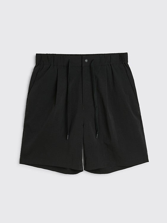 Très Bien - Auralee Light Wool Gabardine Shorts Black