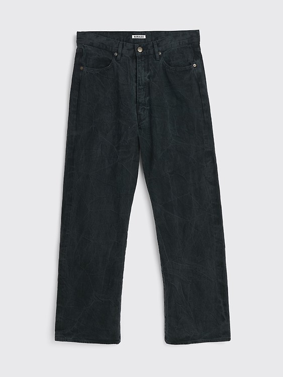 Très Bien - Auralee Hard Twist Denim Wide Pants Indigo