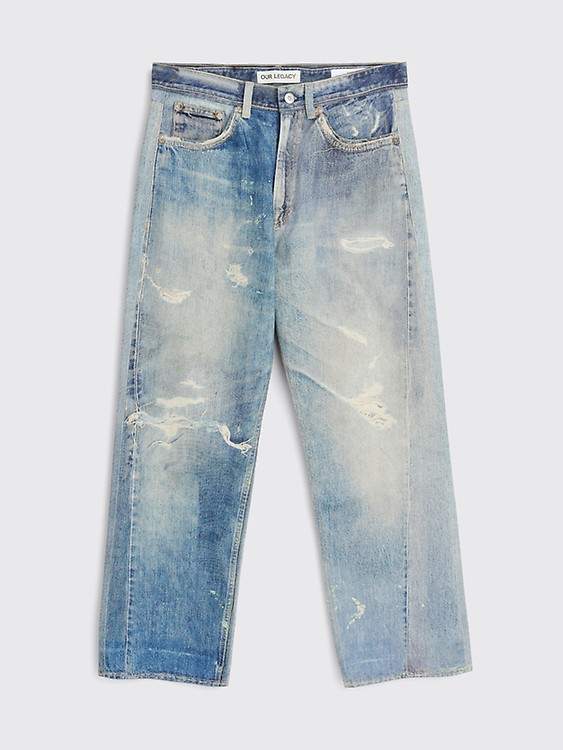 Très Bien - Our Legacy Third Cut Blue Foil Denim Jeans