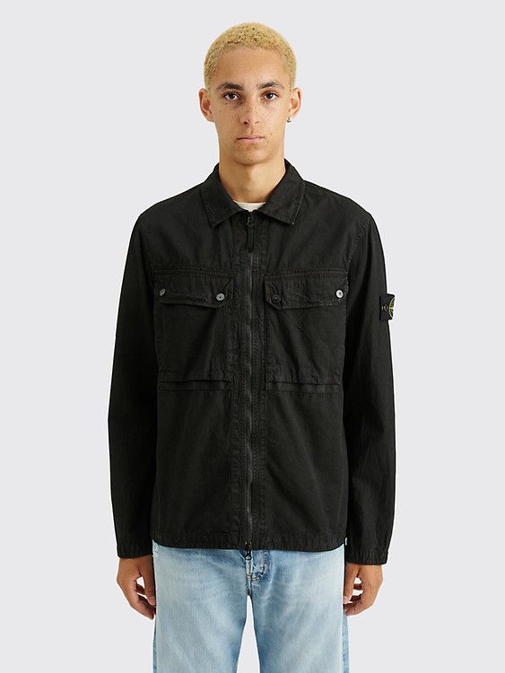 Très Bien - Lemaire Zipped Overshirt Denim Midnight Blue