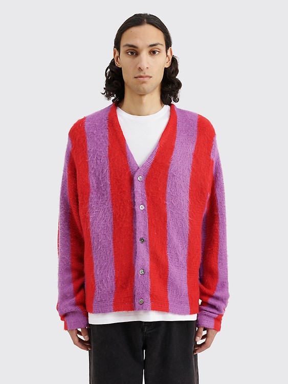 Très Bien - Stüssy Stripe Pattern Cardigan Multi