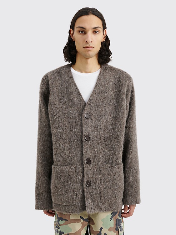 Très Bien - Our Legacy Full Zip Mohair Hood Mole Grey