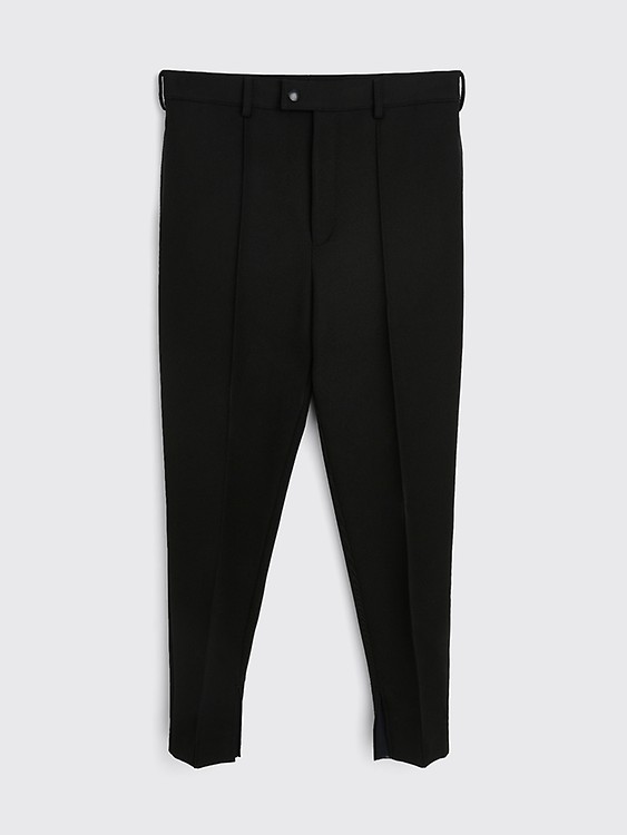 Relaxed Wool Trousers - Black