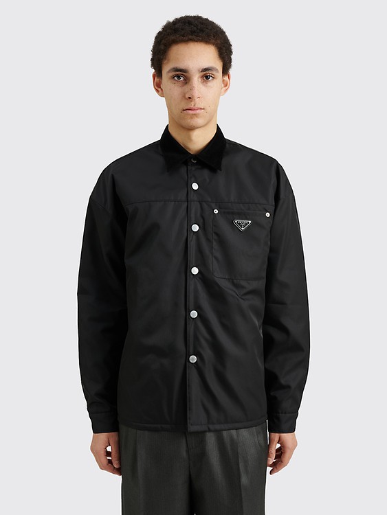 Prada Silk Twill Shirt Black