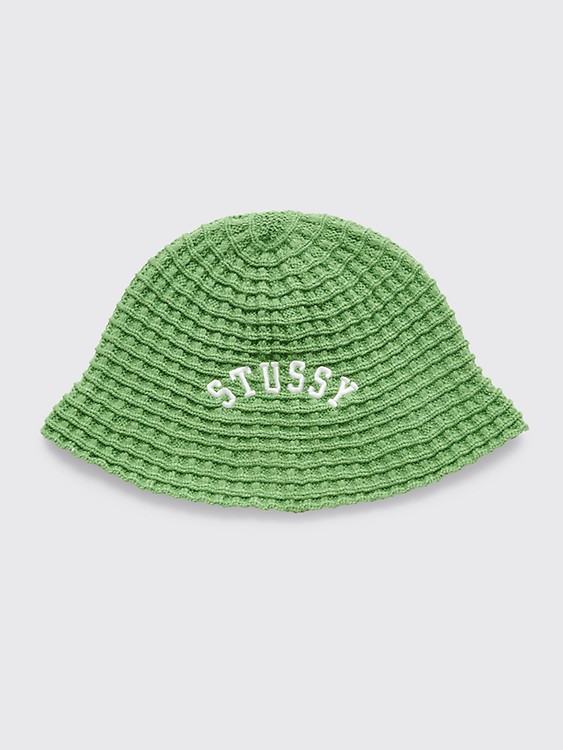 Très Bien - Stüssy Giza Knit Bucket Hat Olive