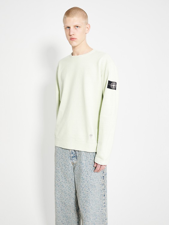 STONE ISLAND - Double-face Wool Blend Jumper