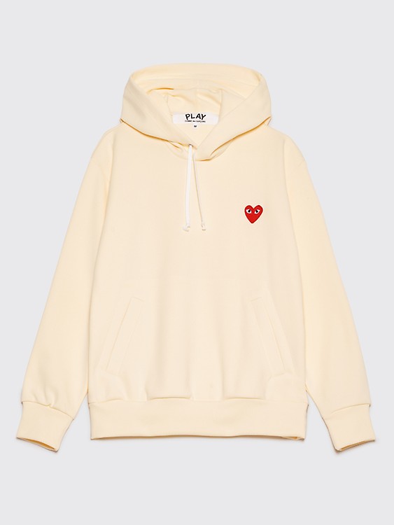 cdg yellow hoodie