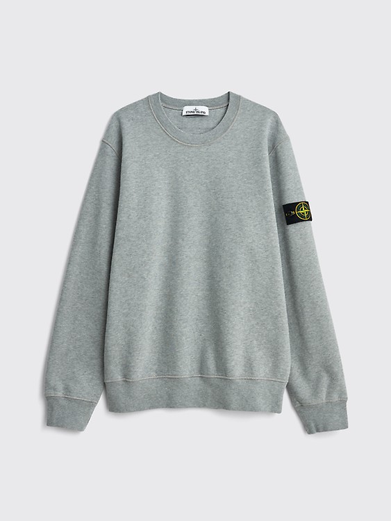 stone island tonal logo sweatshirt