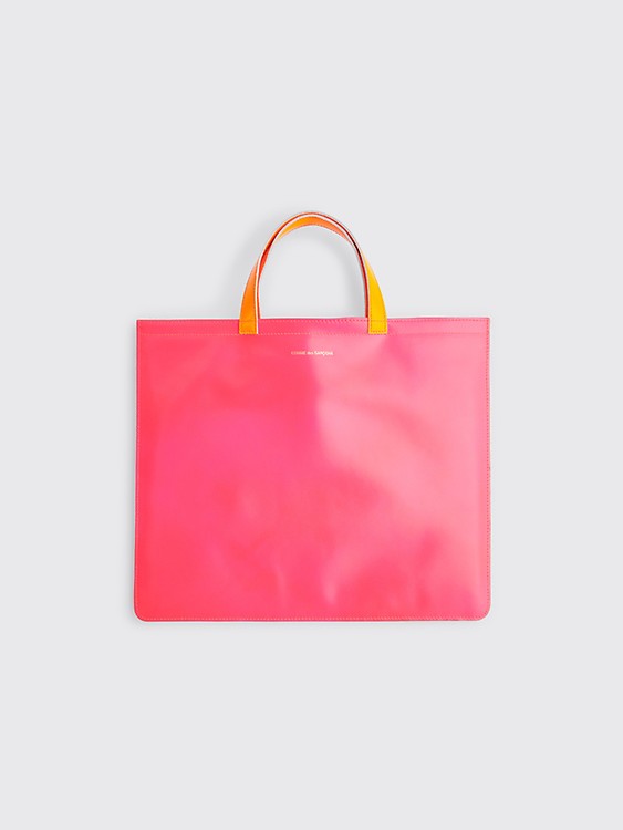 Comme des Garçons Super Fluo Leather Tote Bag Unisex Multicolour