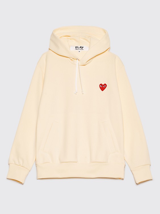 comme des garcons yellow hoodie