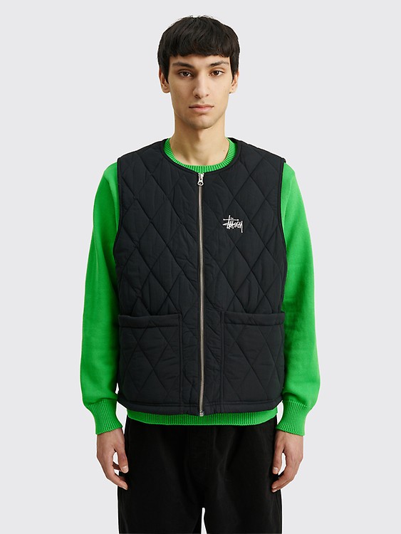 Très Bien - Stüssy S Quilted Liner Jacket Black