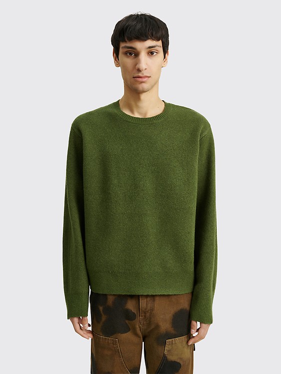 Très Bien - Stüssy 2 Tone Loose Gauge Sweater Green