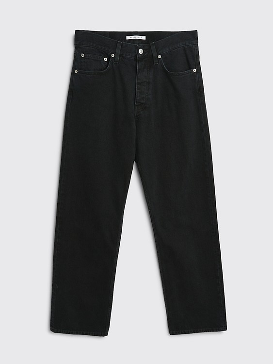 Très Bien - Sunflower Straight Leather Trousers Black