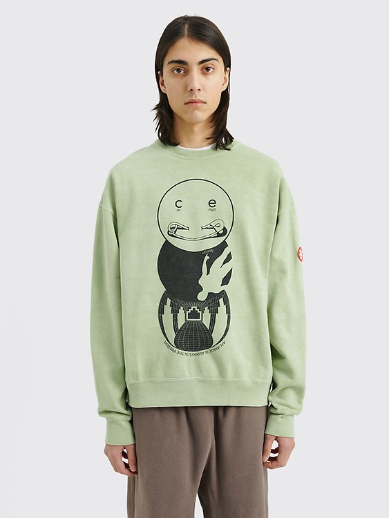 Très Bien - Cav Empt Overdye MD In The Present Crew Neck Green