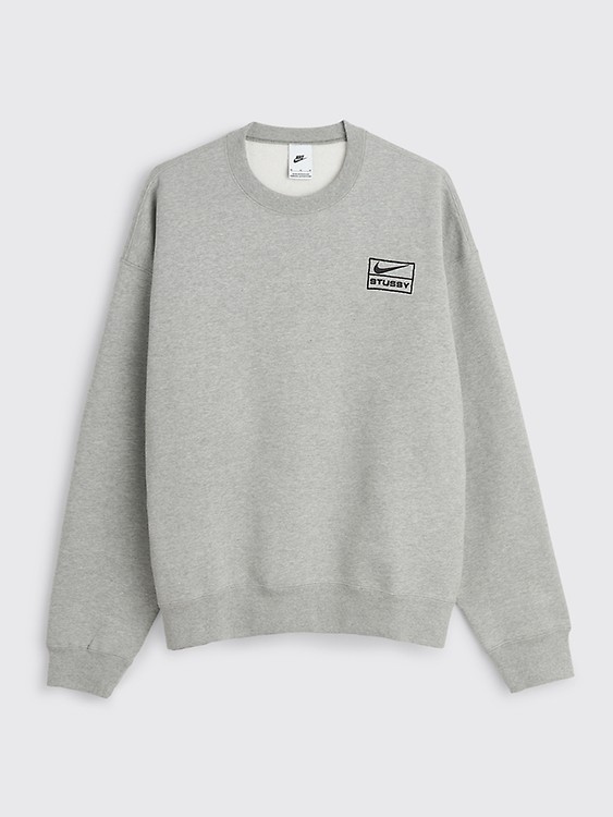 Très Bien - Nike x Stüssy Washed Fleece Crew Sweater Black