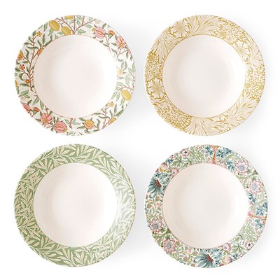 William Morris Fine China Dessert Plates Set