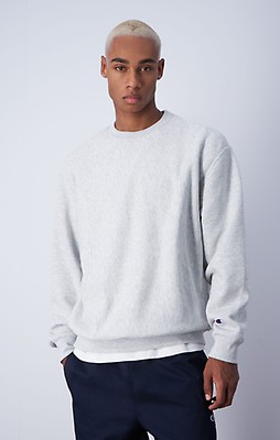 Champion white best sale v neck sweatshirt